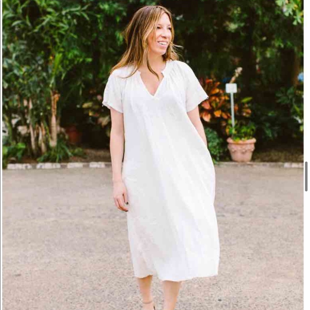 VOLOSHIN cotton Peasant Dress **like a cloud ☁️ **